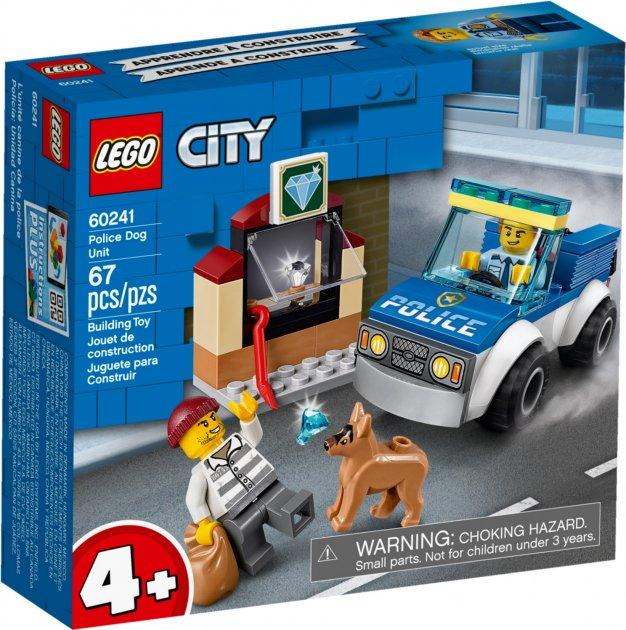 

Конструктор LEGO City Police Полицейский отряд с собакой 67 деталей (60241), Разные цвета