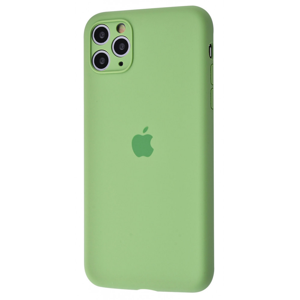 

Чехол iPhone 11 Pro силиконовая накладка для телефона Max Silicone Case Camera Protection mint gum, Разные цвета