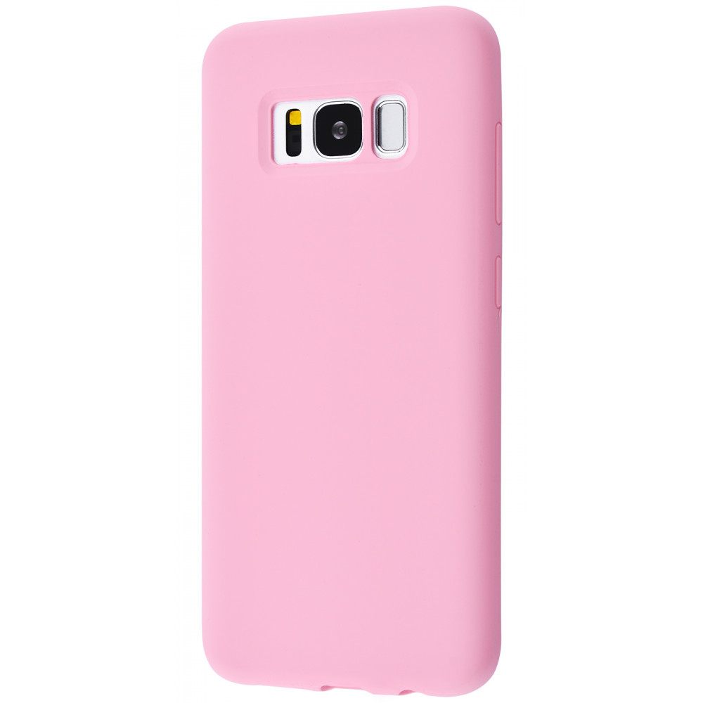 

Чехол накладка Samsung Galaxy S8 WAVE Full Silicone Cover light pink