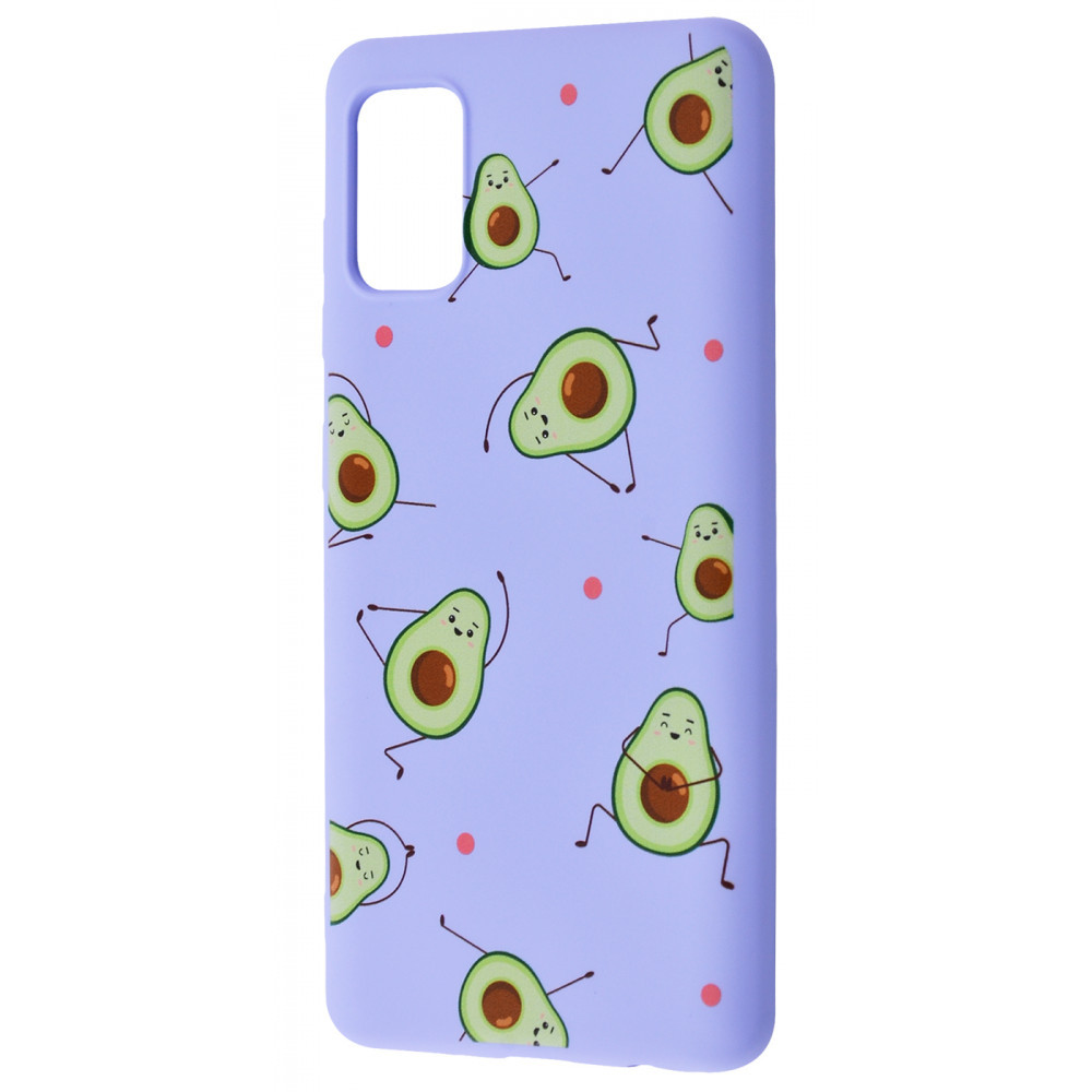 

Чехол накладка Samsung Galaxy A41 (A415) WAVE Fancy Case 4,2 avocado/light purple