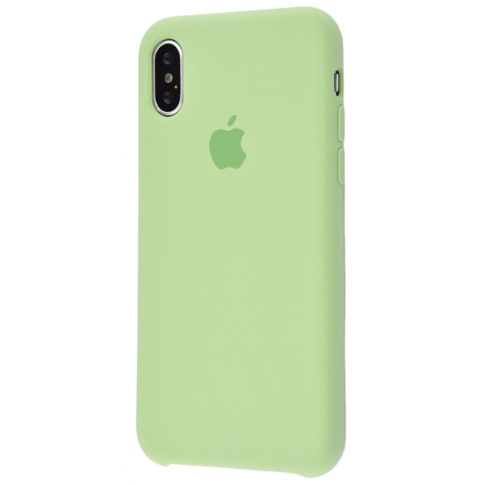 

Чехол накладка iPhone Xs Max pink_sand Silicone Case High Copy mint gum