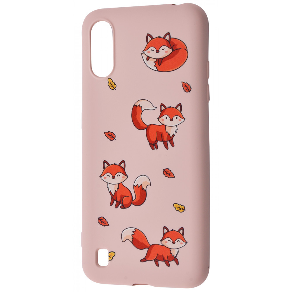 

Чехол накладка Samsung Galaxy A01 (A015F) WAVE Fancy Case 4,2 fox/pink sand