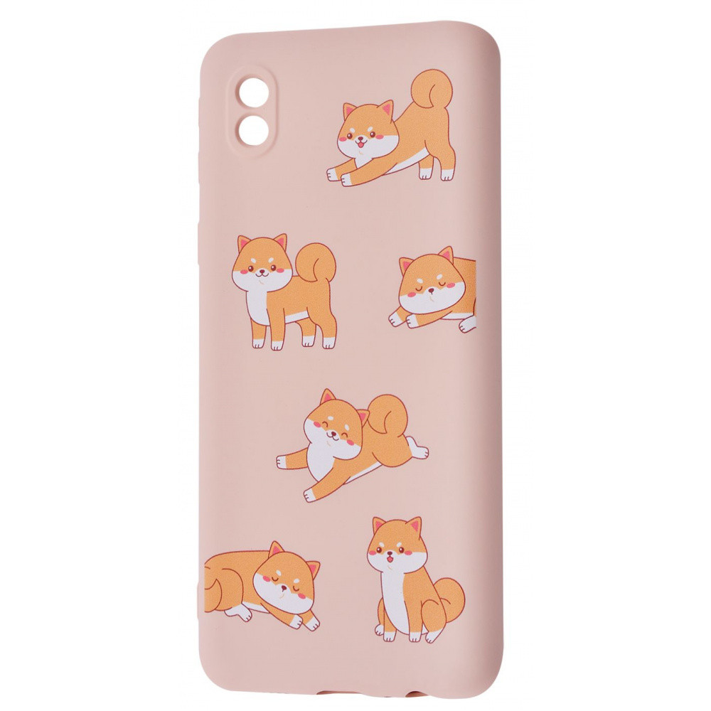 

Чехол накладка Samsung Galaxy A21s WAVE Fancy Case 4,2 playful cat/pink sand