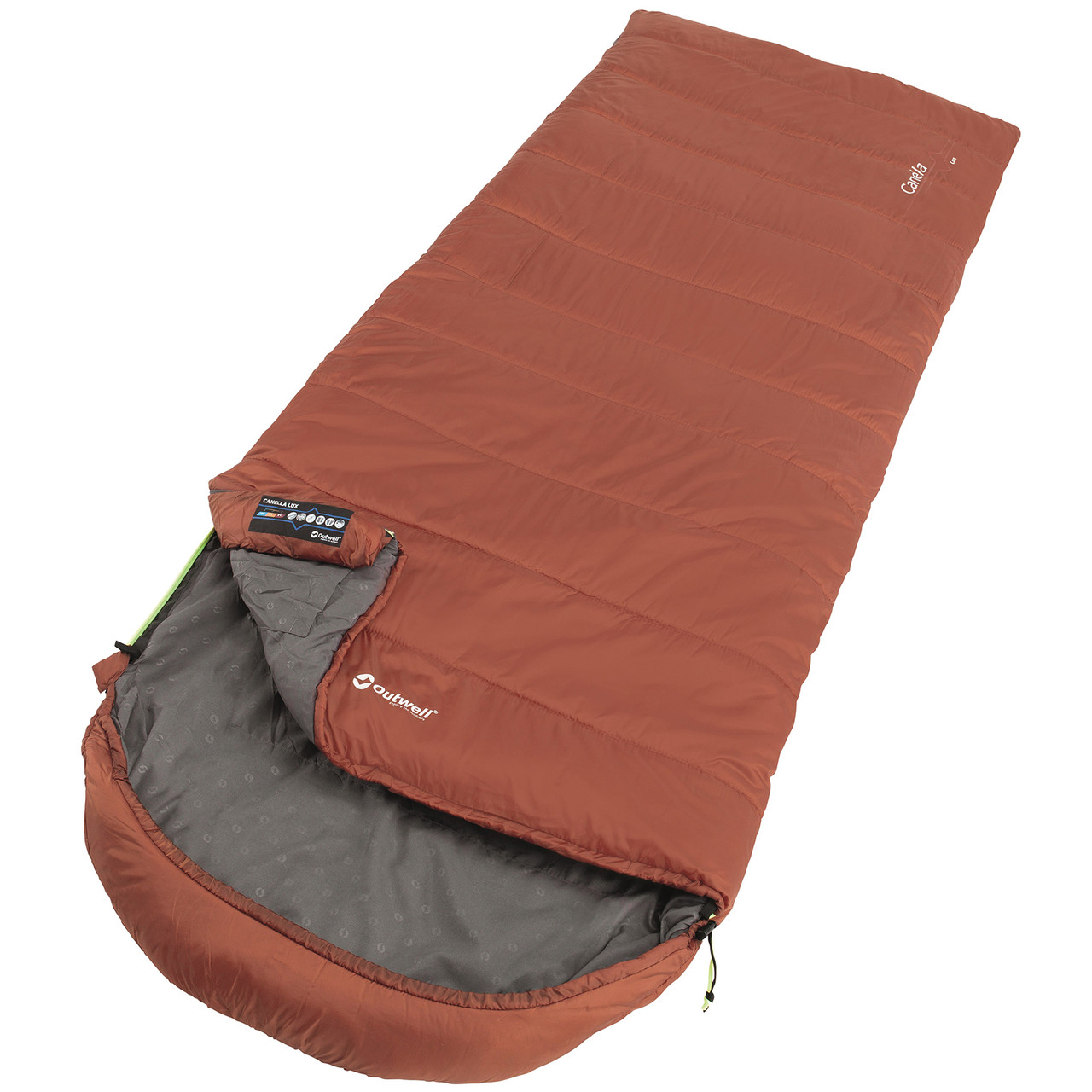 

Спальный мешок Outwell Canella Lux/+4°C Warm Red Left (230358)