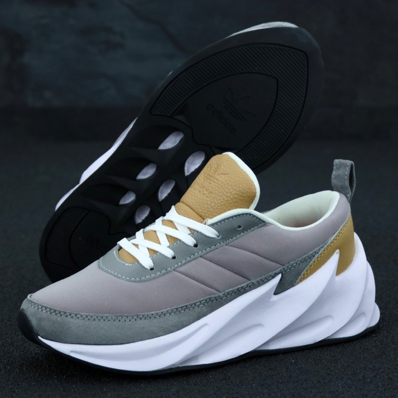 

Мужские кроссовки Adidas Sharks, серый, коричневый, белый, Вьетнам