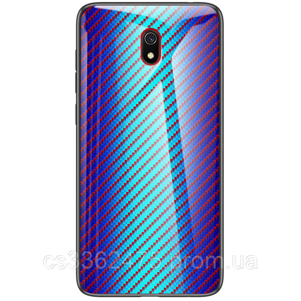 

TPU+Glass чехол Twist для Xiaomi Redmi 8a, Голубой