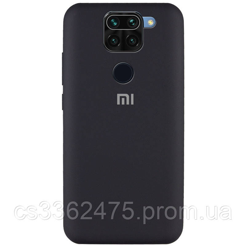 

Чехол Silicone Cover Full Protective (AA) для Xiaomi Redmi Note 9 / Redmi 10X, Черный / black