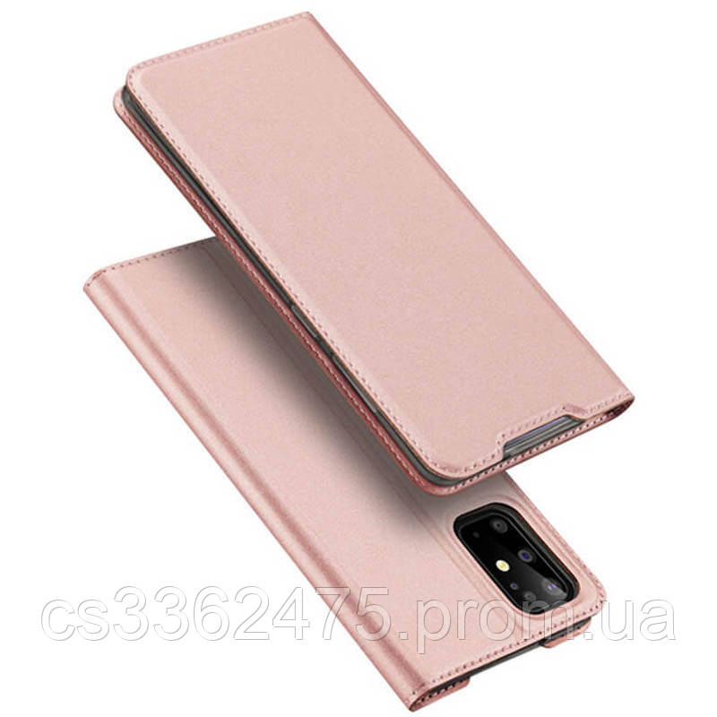 

Чехол-книжка Dux Ducis с карманом для визиток для Samsung Galaxy S20+, Rose gold