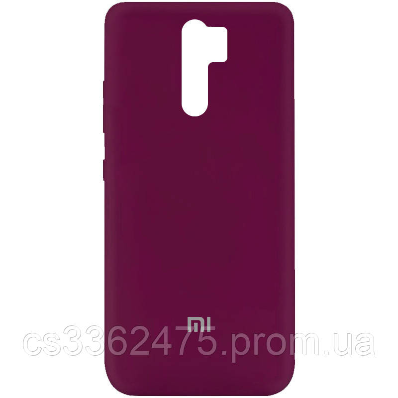 

Чехол Silicone Cover My Color Full Protective (A) для Xiaomi Redmi 9, Бордовый / marsala