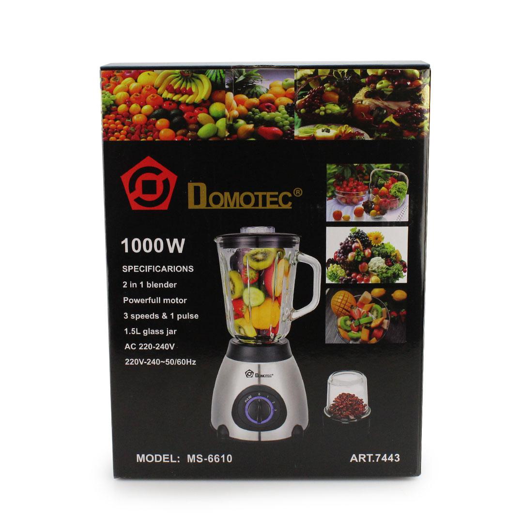 

Блендер Domotec MS 6610 (Стационарный 220V/1000w, 3 скорости)