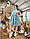 Женское стильное летнее платье №с41459.1 (р.50-56) оливковый, фото 2