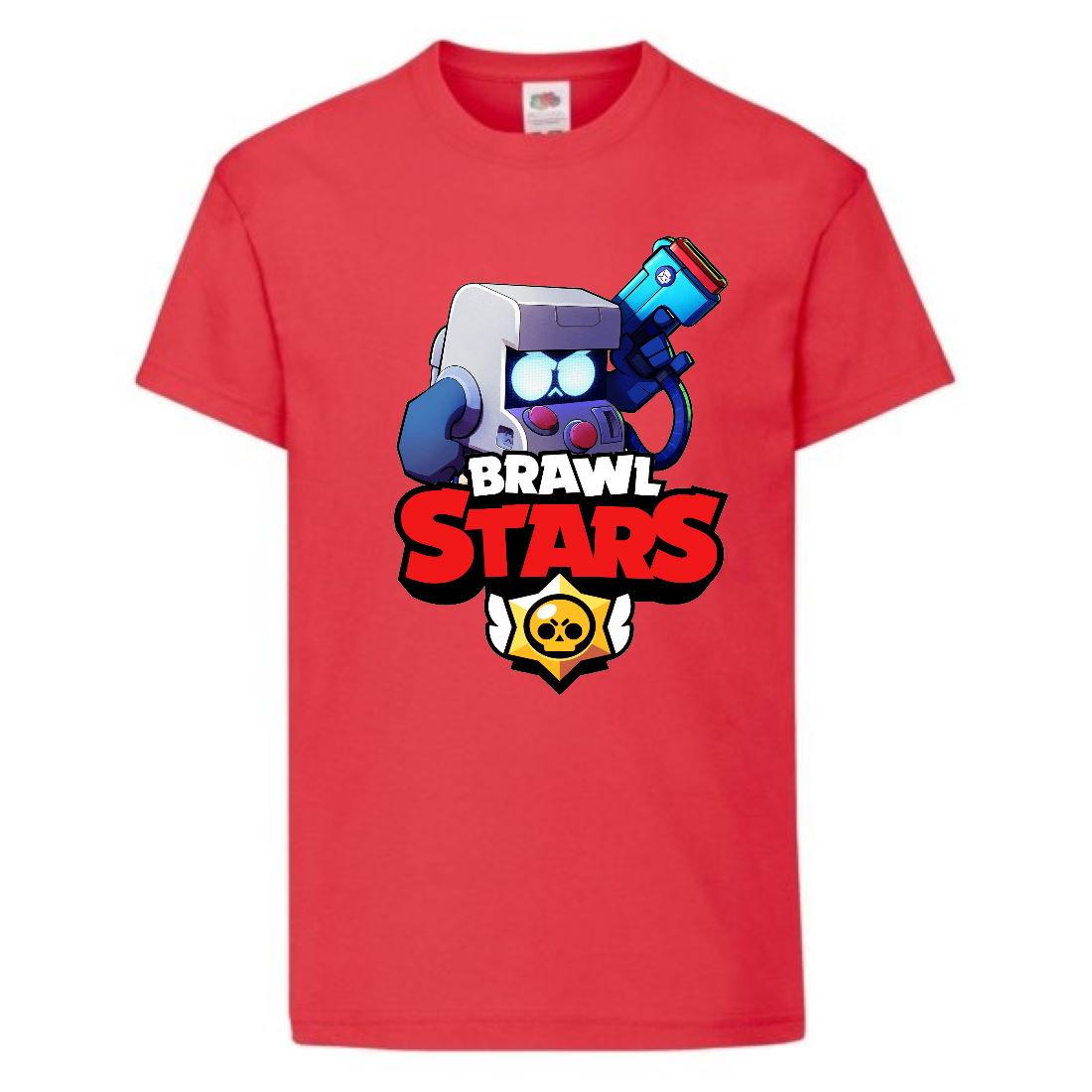

Футболка детская Бравл Старс (Brawl Stars ) красная (BS read-33)