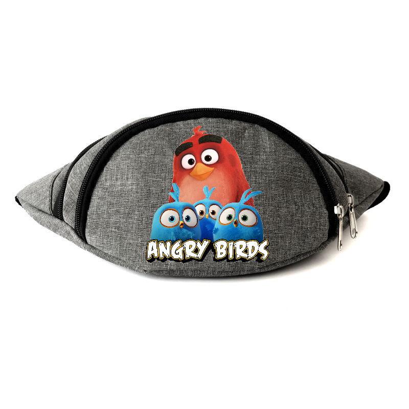 

Сумка Бананка Энгри Бердс на пояс Moon Unicorn Angry Birds RED серая, Серый
