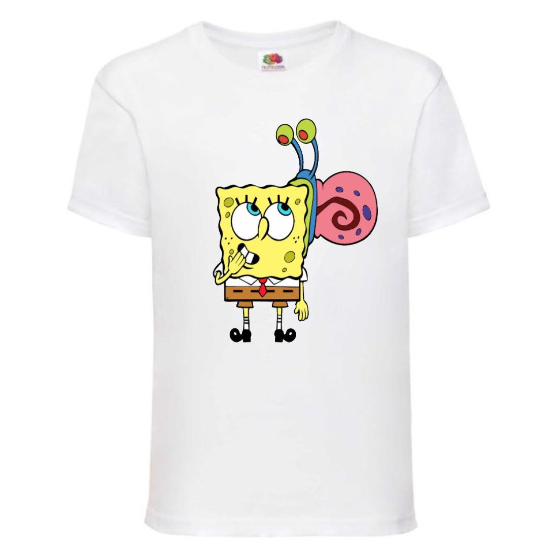 

Футболка детская Спанч Боб 26 (Sponge Bob) белая