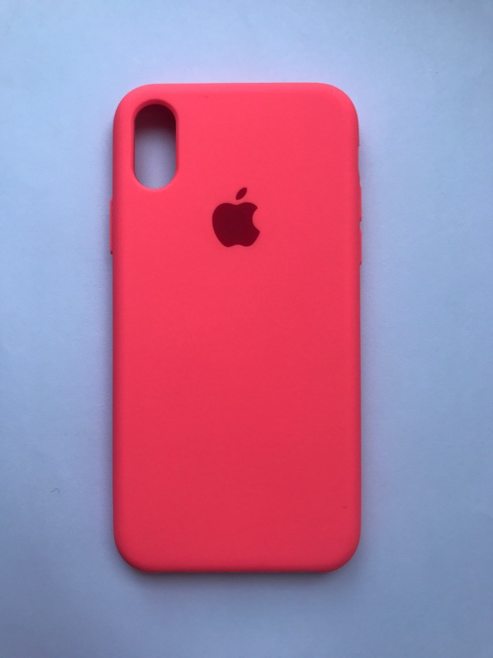 

Силиконовый чехол Silicone Case для iPhone X Розовый 12000, КОД: 1844308