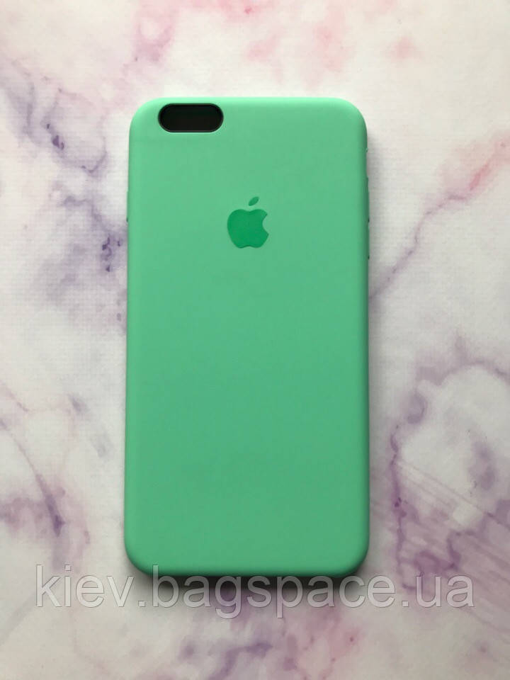 

Силиконовый чехол Silicone Case для iPhone 6+ 6 Plus 6s Plus Мятный 11343, КОД: 1844404