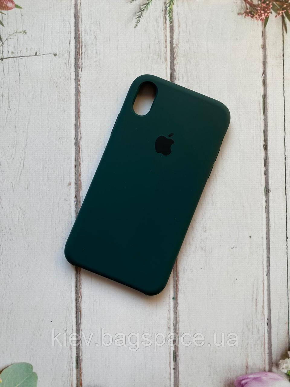 

Силиконовый чехол Silicone Case для Apple iPhone XR Forest green 13958, КОД: 1844414