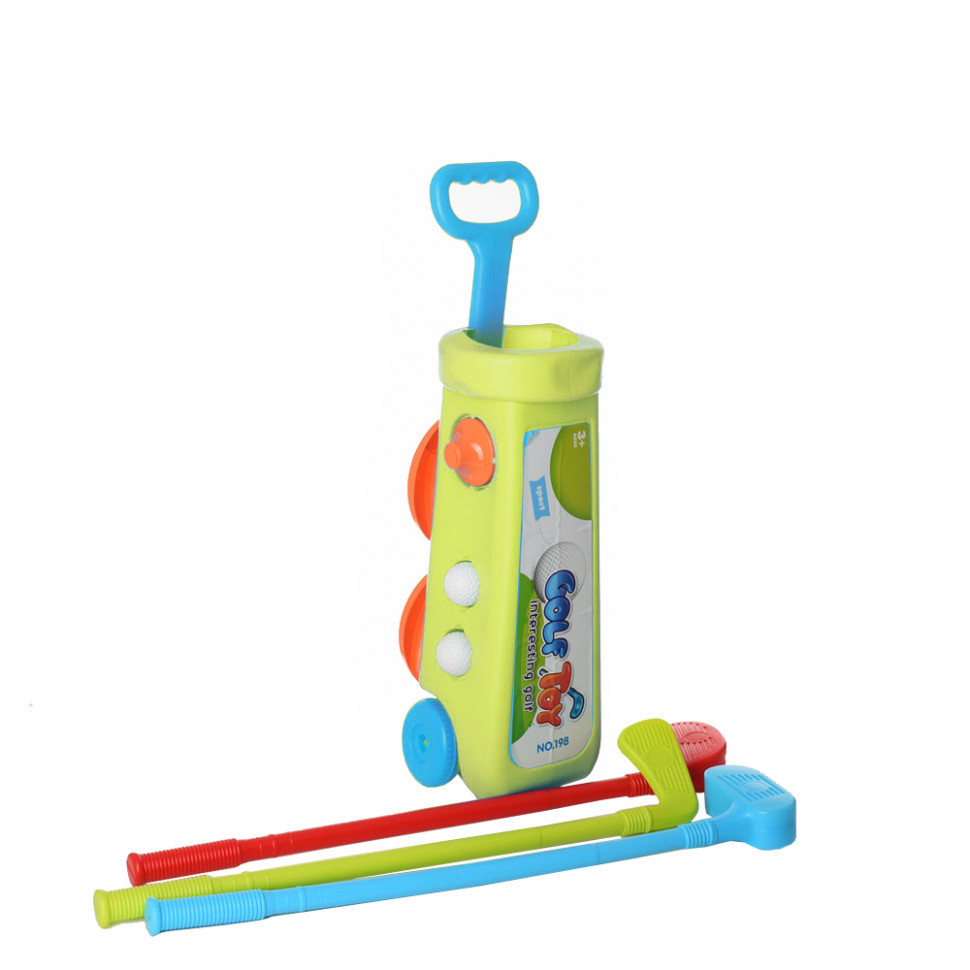 

Игровой набор "Гольф" MR 0049 клиюшки, 2 лунки, мячики (Зеленый)