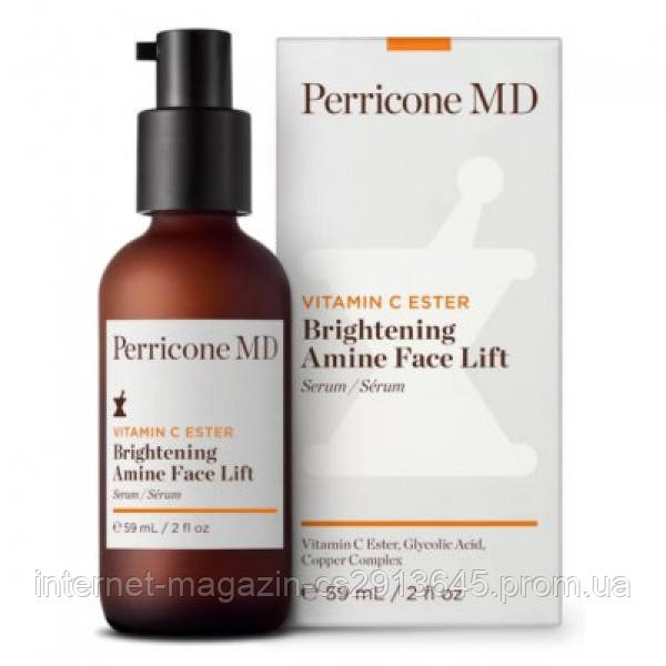 

Осветляющая подтягивающая сыворотка для лица Perricone MD Vitamin C Ester Brightening Amine Face Lift 59 мл