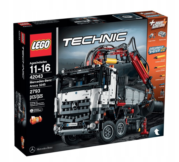 

LEGO Technic 42043 Mercedes-Benz Arocs 3245, Разные цвета