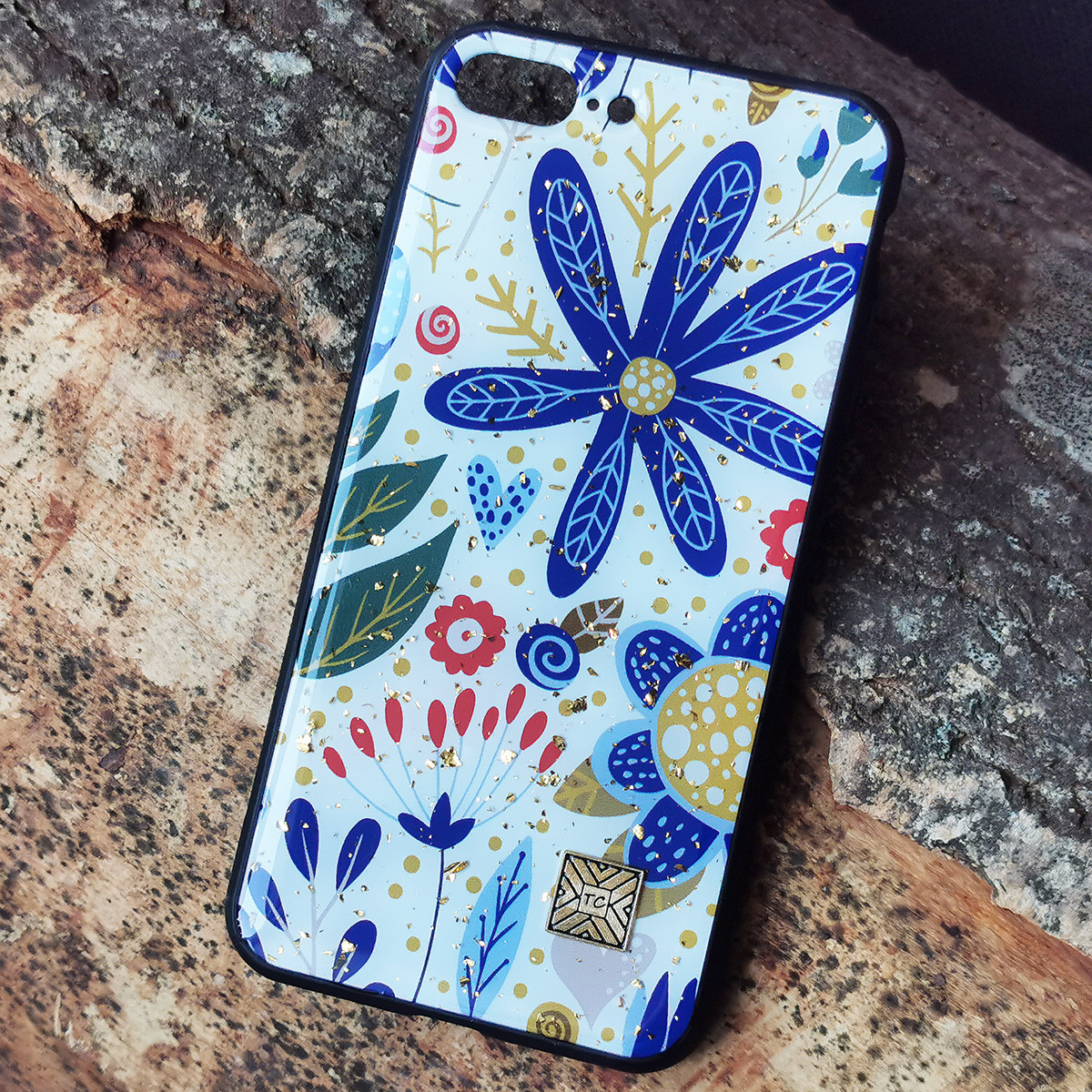 

Чехол Epoxy Case для Apple iPhone 7 Plus / 8 Plus Blue Flower, Разные цвета