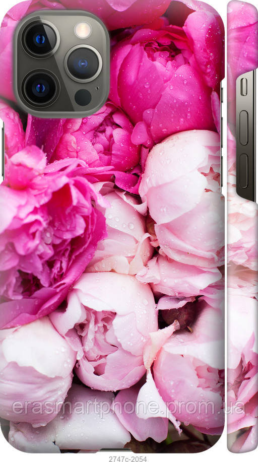 

Чехол на Apple iPhone 12 Pro Max Розовые пионы "2747c-2054-49598", Розовый