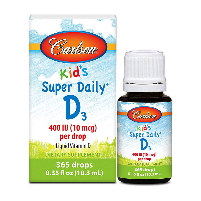 

Витамин Д3 для маленьких детей Carlson Labs Kid's Super Daily D3 400 IU 10,3 ml