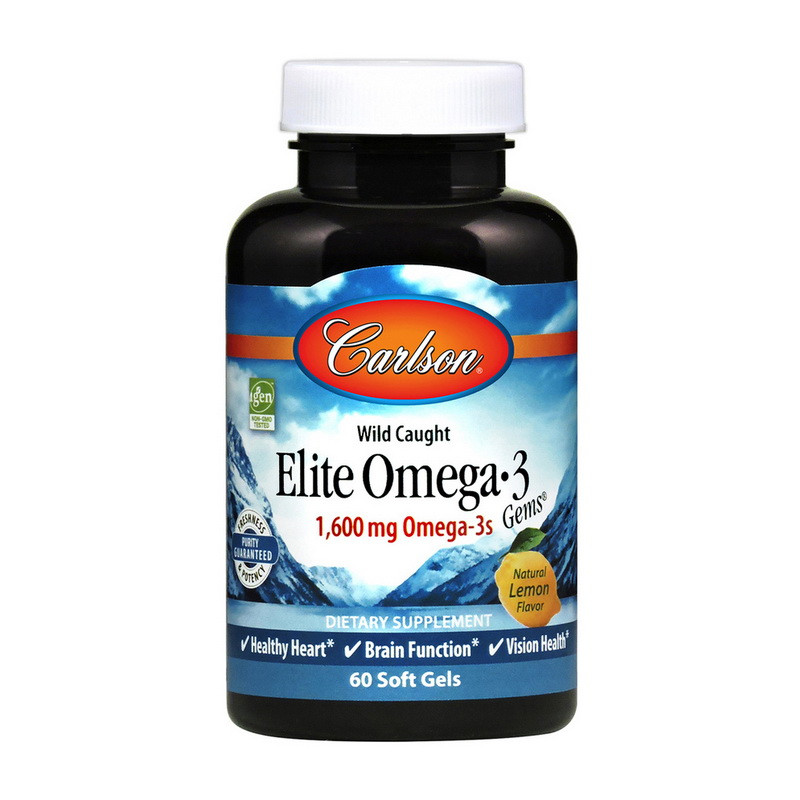 

Рыбий жир Омега 3 Carlson Labs Elite Omega 3 60 soft gels