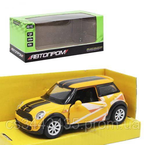 

Машинка "Mini Cooper" из серии "Автопром", желтый 3216