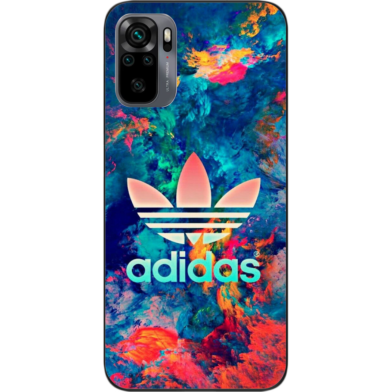 

Силиконовый чехол для Xiaomi Redmi Note 10 с картинкой Adidas