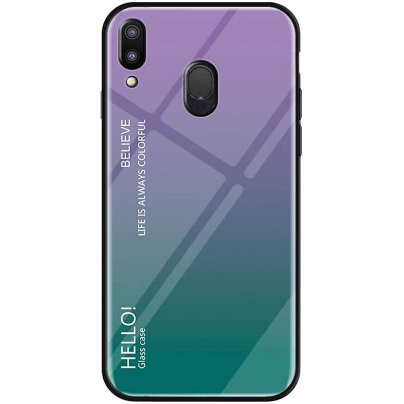 

Чехол Gradient HELLO для Samsung Galaxy M20 Фиолетовый