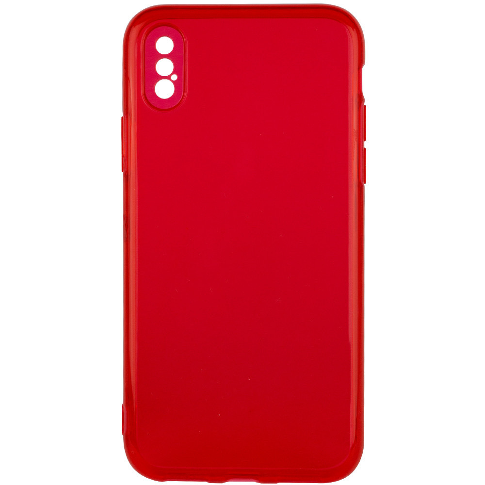 

Матовый полупрозрачный чехол с защитой камеры для Apple iPhone XS Max (6.5") Красный / Red