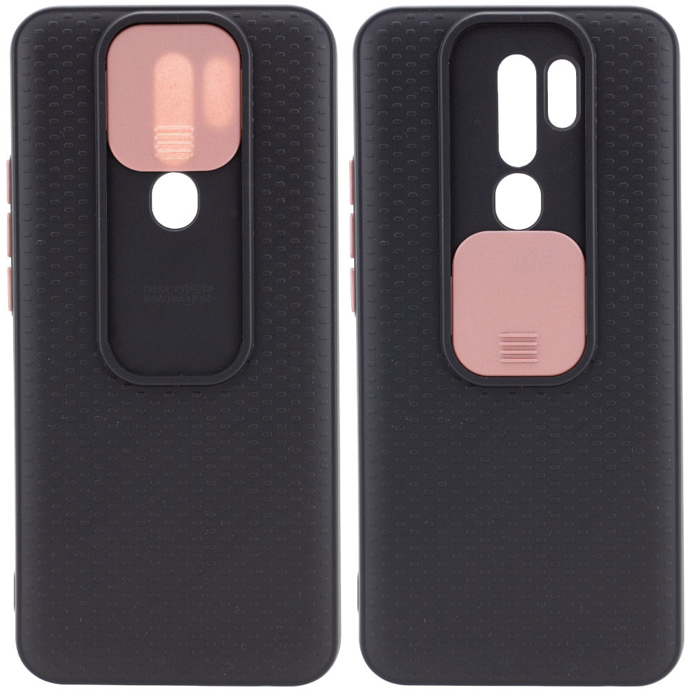 

Чехол Camshield Black TPU со шторкой защищающей камеру для Xiaomi Redmi 9, Черный / rose gold