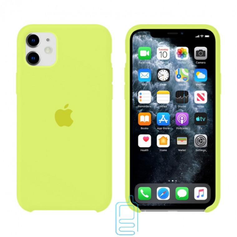 

Чехол Silicone Case Original iPhone 12 Mini №32 (Shiny yellow) (N41), Желтый