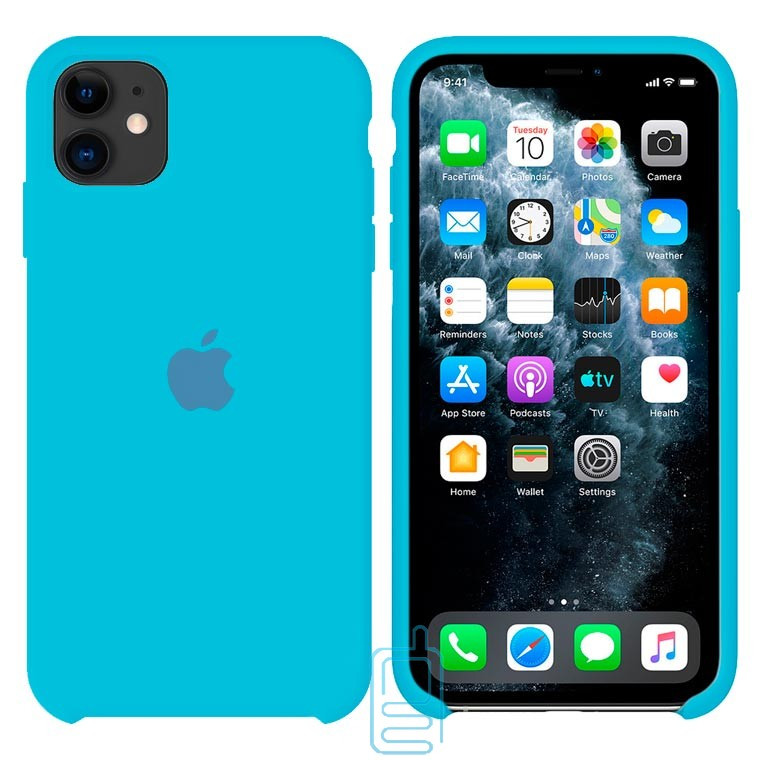 

Чехол Silicone Case Original iPhone 12 Mini №16 (blue) (N16), Голубой