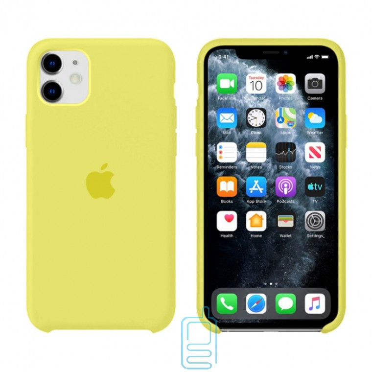 

Чехол Silicone Case Original iPhone 12 Mini №37 (Lemon yellow), Желтый