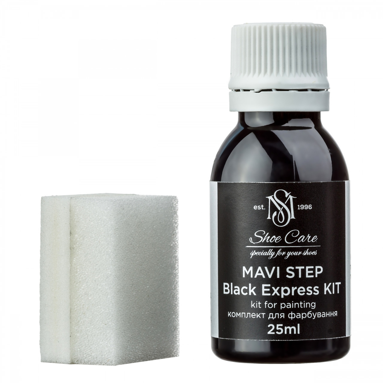 

Краска для кожи черная с аппликатором MAVI STEP Black Express Kit, 25 мл