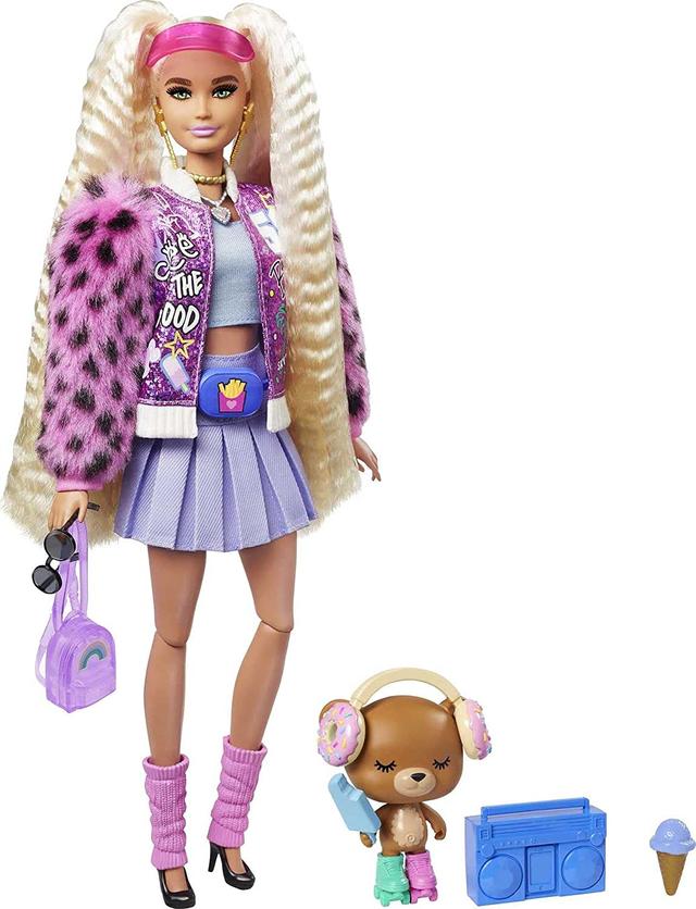 Barbie Extra Style 8 Блондинка з косичками Лялька Барбі Екстра Mattel (GYJ77)