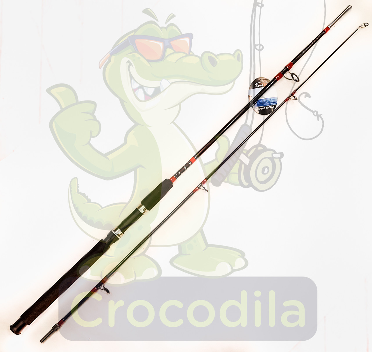 

Спиннинг Crocodile Boya By 2.1 м 100-250 грамм с закруткой, Черный