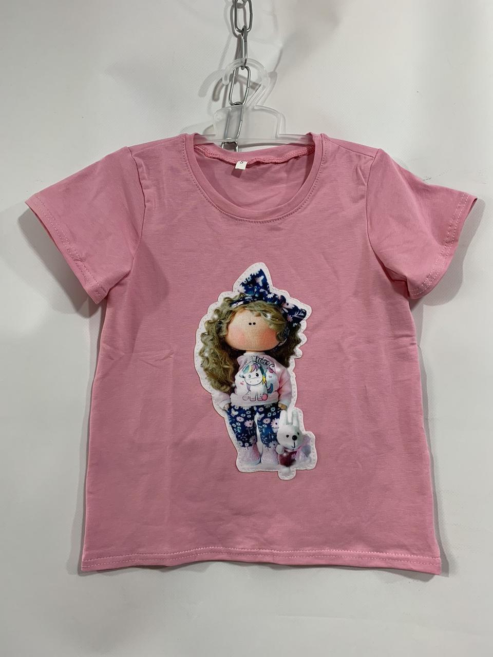 Дитяча футболка для дівчинки Rabbits р. 5-8 років