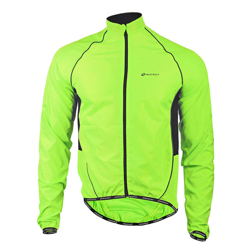 

Ветровка велосипедная Nuckily MJ004 Fluorescent Green 3XL осень весна спортивная куртка мужская и женская