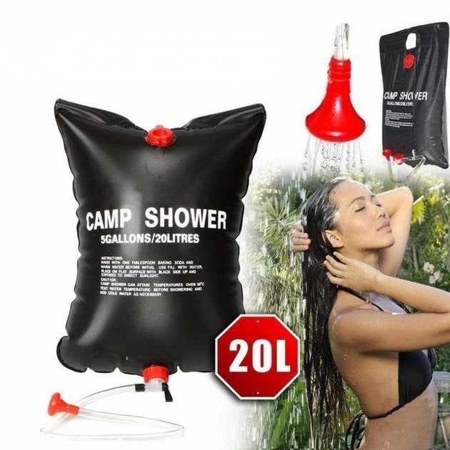 

Душ переносной туристический Camp Shower 20л Душ для дачи и кемпинга Летний мобильный душ