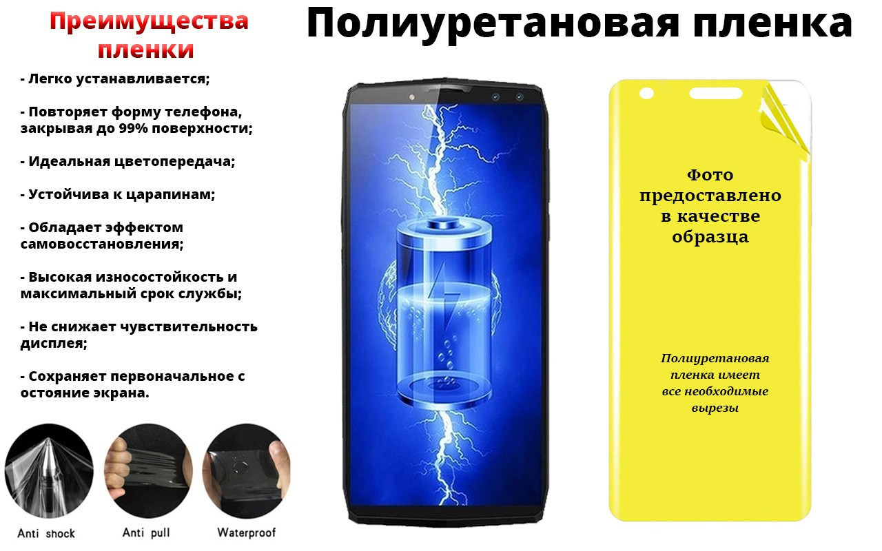 

Полиуретановая пленка Doogee N30, производитель Франция, Прозрачный