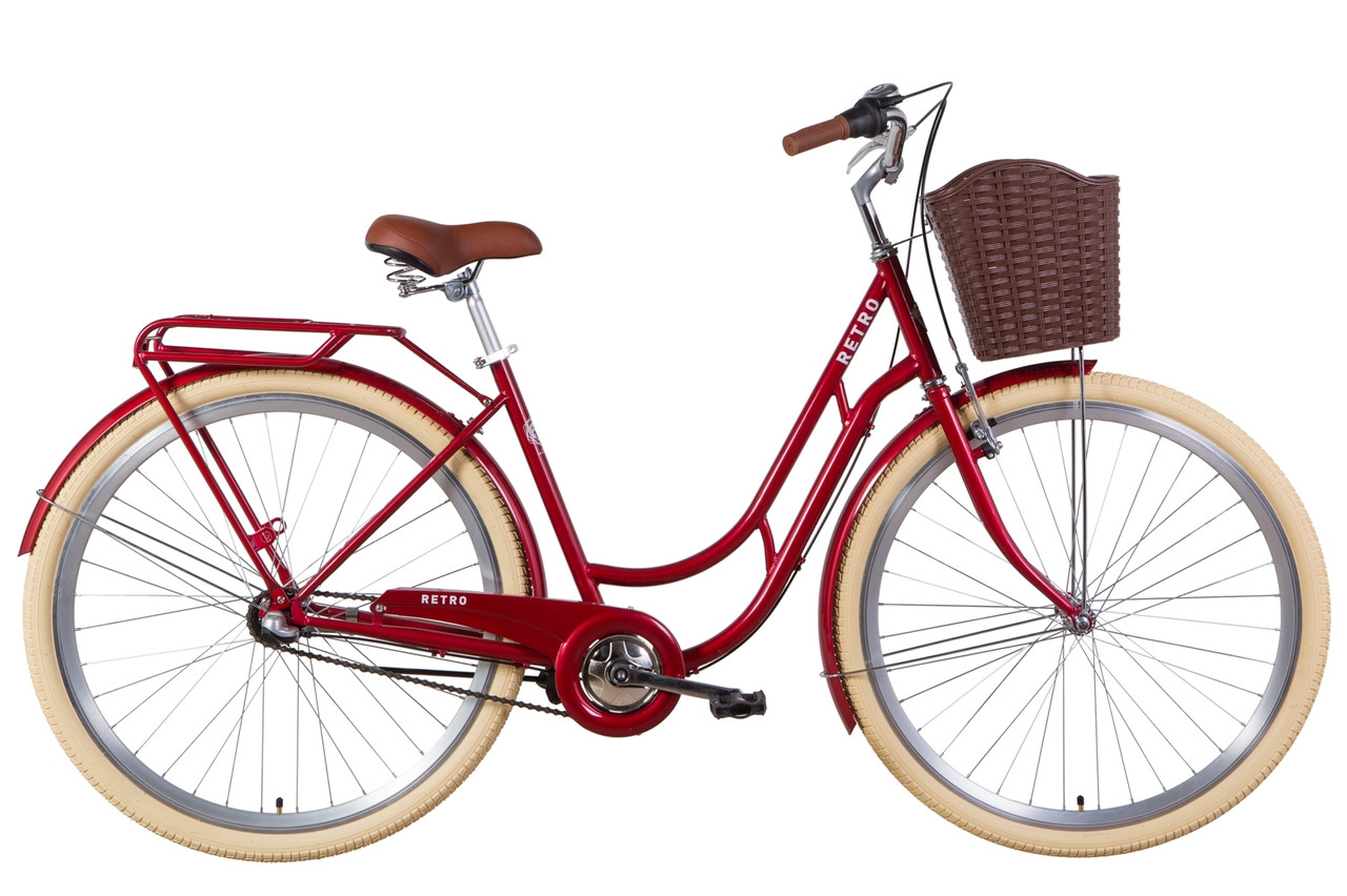 

Велосипед 28" Dorozhnik RETRO планет. 2021 (серый)