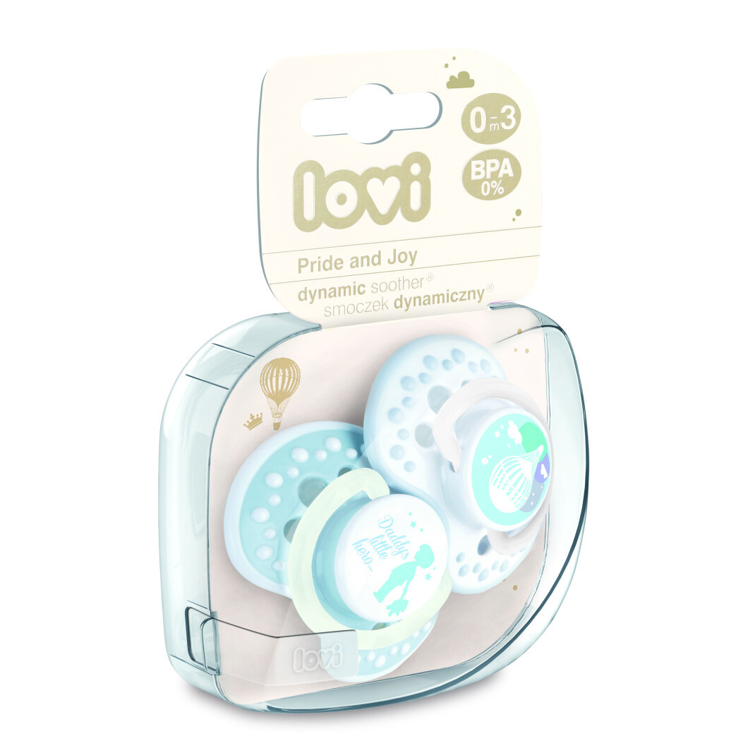 

Пустышка Lovi Pride Joy силиконовая динамическая 0-3 мес 2 шт 22 844boy, КОД: 2426063