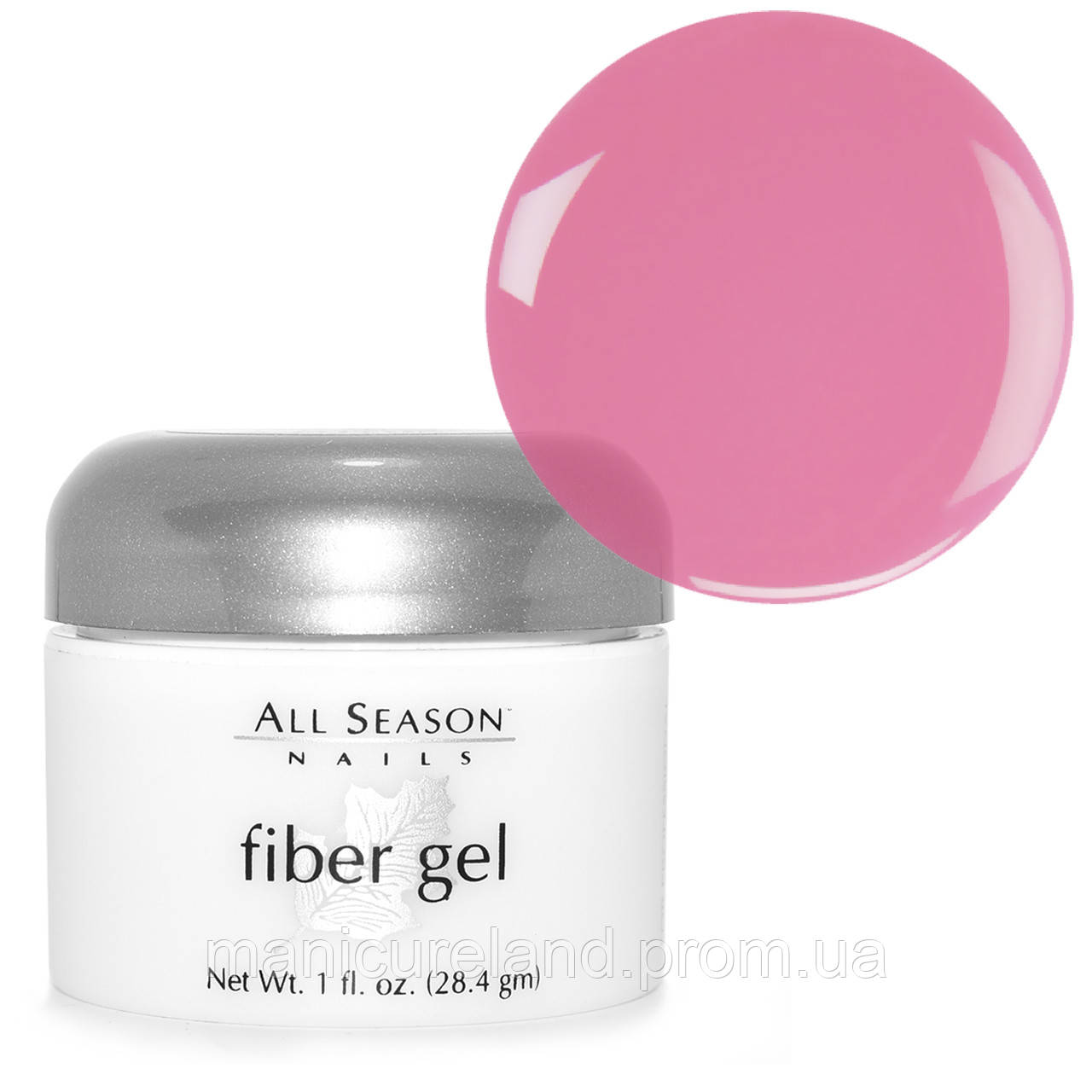 

УФ-гель для наращивания ногтей All Season тонирующий розовый, Pinker Pink, 28 г