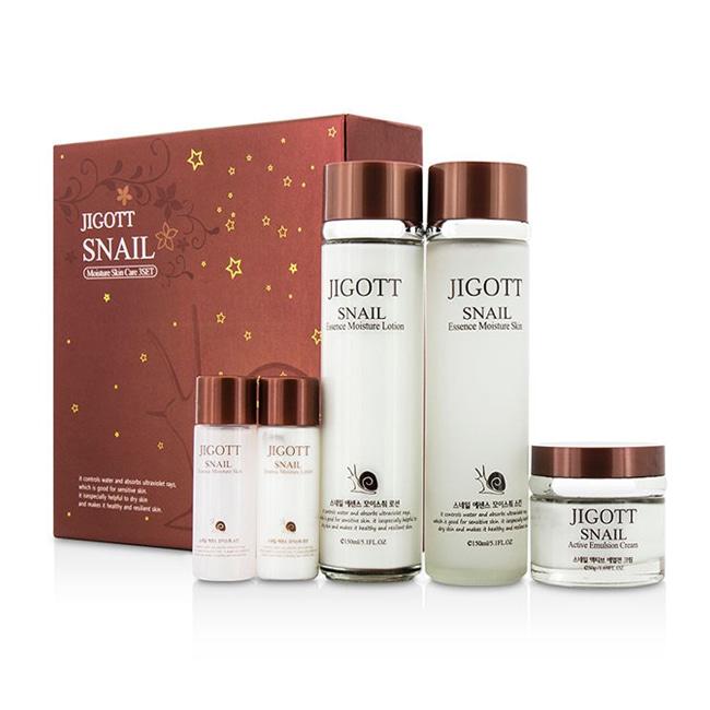 

JIGOTT Snail Moistrure Skin Care 3 Set Набір зволожуючих засобів з муцином равлика