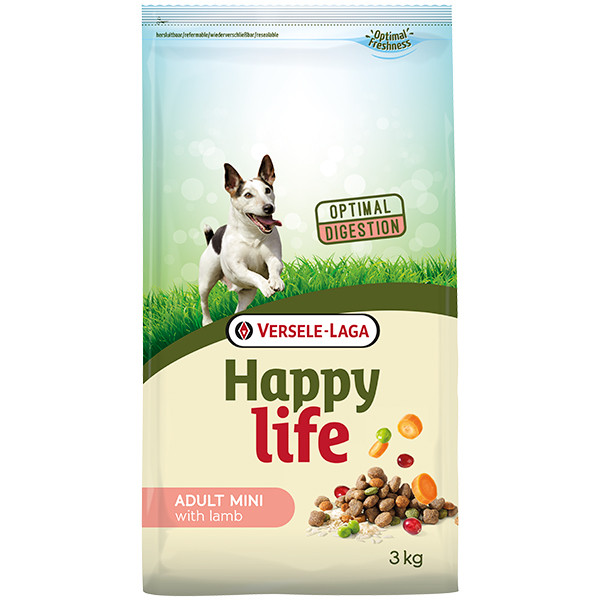 

Happy Life Adult Mini with Lamb ХЕППИ ЛАЙФ МИНИ ЯГНЕНОК сухой премиум корм для собак мини и малых пород 3 кг.