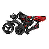 Детский трехколесный складной велосипед - коляска TILLY FLIP T-390 красный с родительской ручкой, фото 3