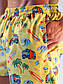 Чоловічі плавальні шорти купальні, чоловічі літні пляжні шорти з принтом жовті BEZET Турист, фото 3